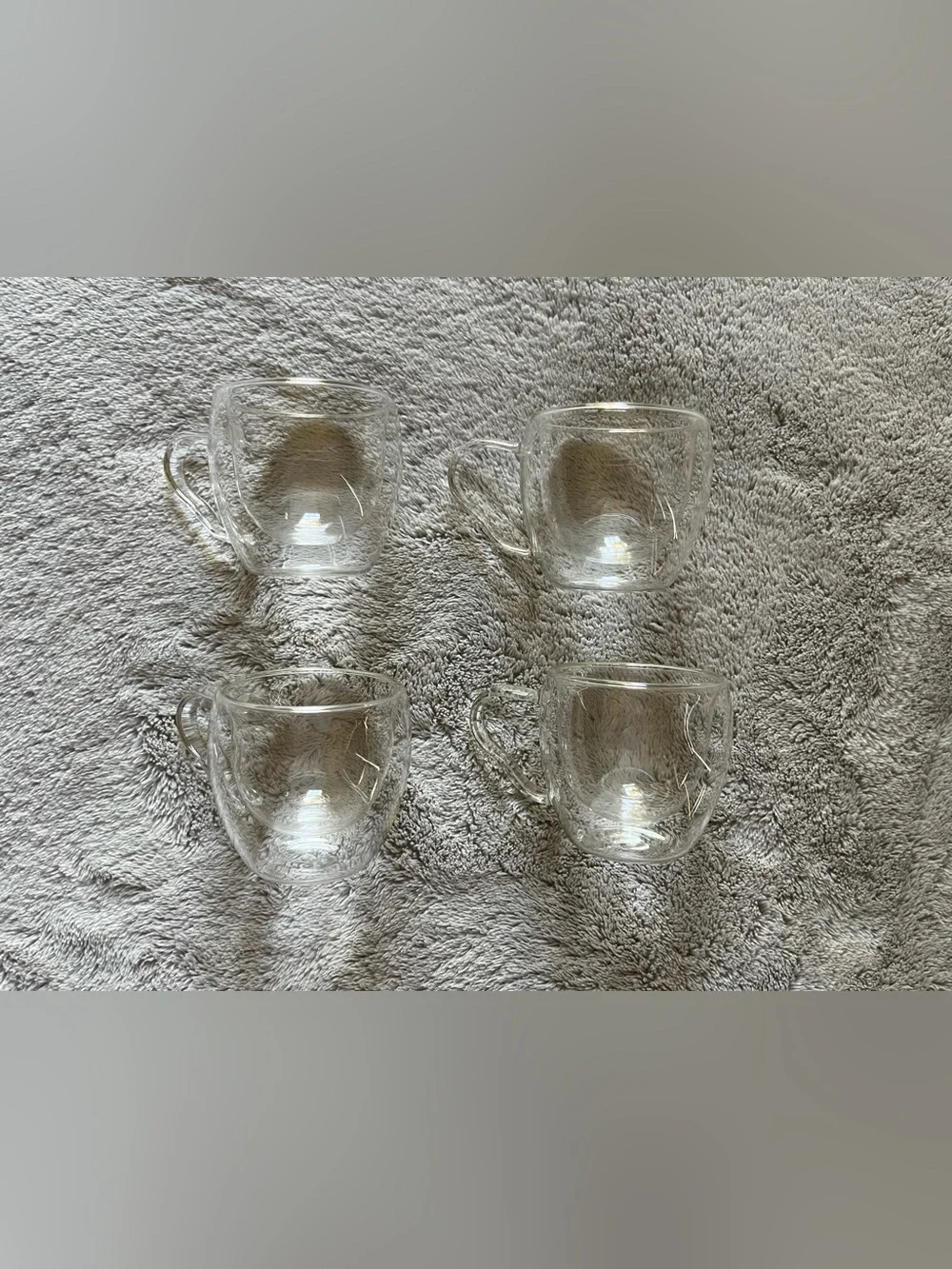 NWOT Godinger Espresso Double Wall Cups - Set of 4